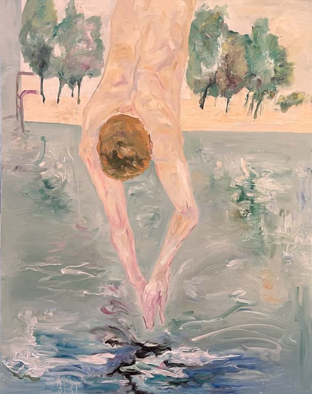 水面上的迟疑，周楚晗作品